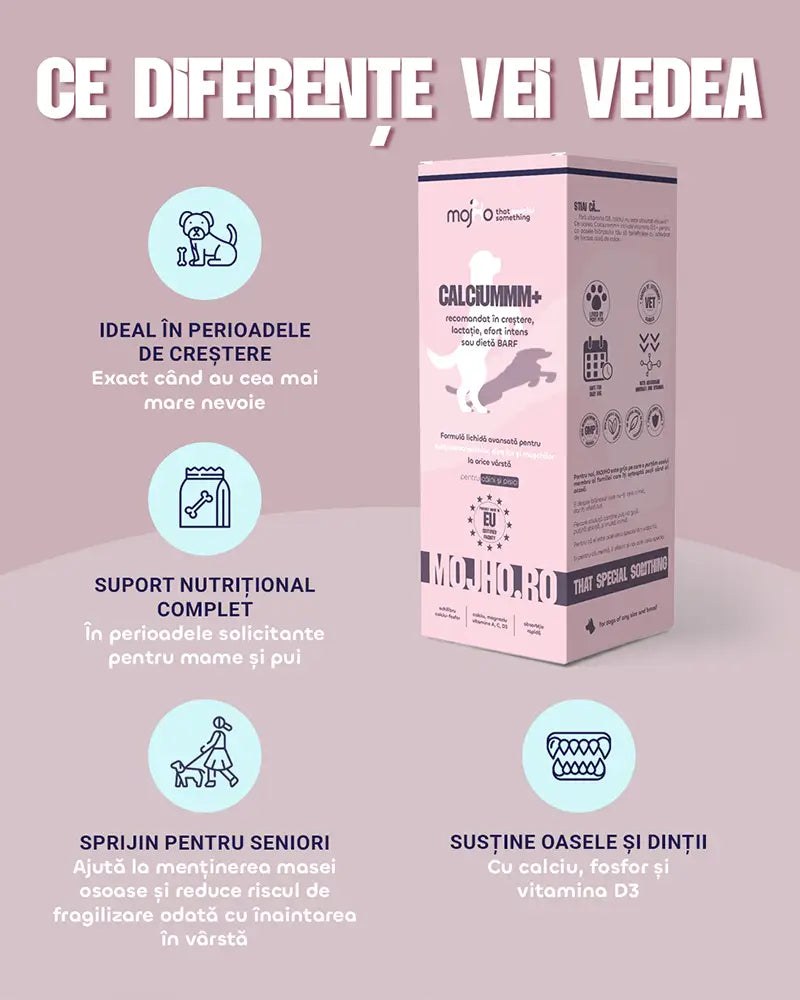 Calciummm Plus - Formulă lichidă pentru susținerea oaselor, dinților și mușchilor