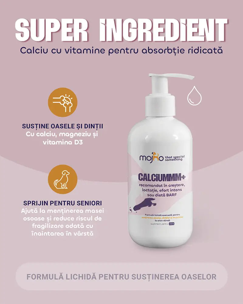 Calciummm Plus - Formulă lichidă pentru susținerea oaselor, dinților și mușchilor