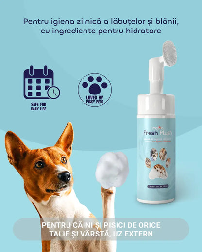 Fresh Plush - Spumă de curățare lăbuțe și blană
