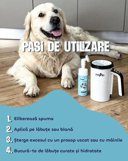 Fresh Plush - Spumă de curățare lăbuțe și blană