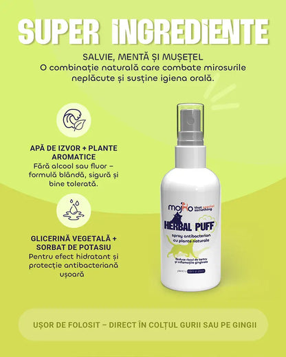 Herbal Puff - Spray oral cu extracte naturale