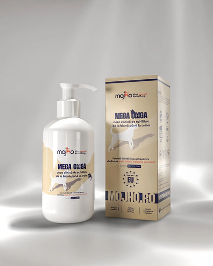 Mega Omega - Formulă lichidă pentru sănătatea pielii, blănii, creierului și a inimii