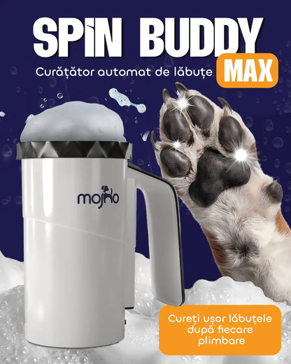 Spin Buddy Max - curățător automat de lăbuțe, câini talie medie și mare